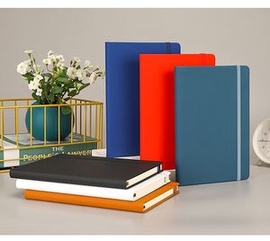 Carnet de notes A5 personnalisé en cuir PU rigide avec sangle multicolore, attache stylo, ruban, étiquette et couture – Idéal pour le bureau, l'école, les voyages et les mémos - Product Image 3