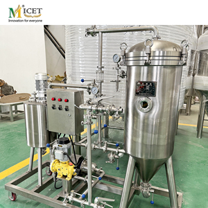 Micet เครื่องกรองเบียร์กึ่งอัตโนมัติ, เครื่องกรองแบบเทียน kieselguhr ไส้กรองอากาศที่สามารถเคลื่อนย้ายได้สำหรับเครื่องดื่มไวน์ - Product Image 3