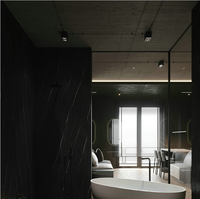 Panneau de plafond moderne en PVC ignifuge et durable, aspect marbre, revêtement mural en plastique, imperméable, insonorisant, WPC