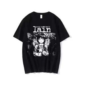 T-Shirt à manches courtes pour hommes et femmes, unisexe, avec image de manga Iwakura, série animée <span class=keywords><strong>Experiments</strong></span> <span class=keywords><strong>Lain</strong></span>, Sci Fi, 62463 - Product Image 6