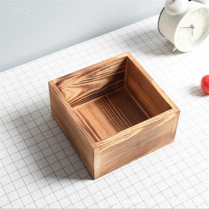 Wooden storage box, lidless, lacquered wood box, household organizer <b>basket</b>, fruit and vegetable storage <b>basket</b>, - Product Image 4