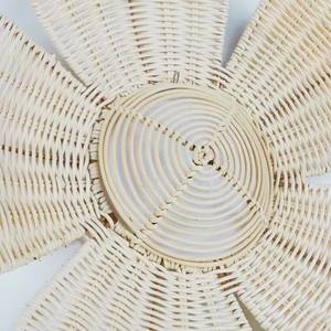 Boho Nordic Rattan Flower <b>Wall</b> <b>Decor</b> Vietnam Handwoven <b>Wicker</b> <b>Wall</b> Art Countryside Home Decoration Manufacturer - Product Image 6