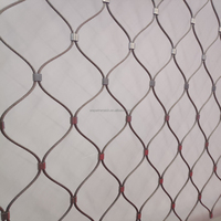Maille de fil métallique décorative en acier inoxydable pour barrière de sécurité, filet de protection, câble en maille