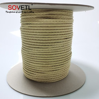 Corde Technora 2mm 3mm 4mm 5mm 6mm 8mm cordon de haute résistance ignifuge sécurité aramide Technora 12 brins corde tressée