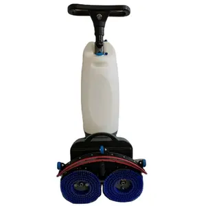 Electric Floor Scrubber Small Mopping Dust Cart Cleaning Brush