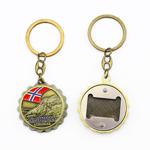 Cá nhân Thiết kế logo kim loại Bar bia Keyring tùy chỉnh Norway lưu niệm mở chai <span class=keywords><strong>Keychain</strong></span> - Product Image 1