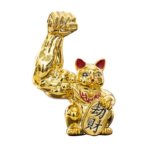 <span class=keywords><strong>Maneki</strong></span> <span class=keywords><strong>Neko</strong></span> japonais, porte-bonheur populaire, à bras musclés, pour cadeaux et souvenirs - Product Image 3