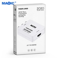 Diğer ses Video ekipmanları 1080p RCA HDMI dönüştürücü AV2HDMI adaptörü AV HDMI