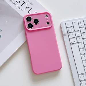 Coque de téléphone antichoc en texture de riz gluant, couleur unie, compatible avec iPhone 17/16/15, 13 Pro, 12 Pro Max - Product Image 5