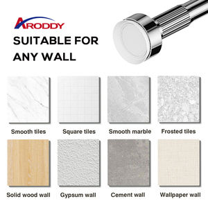 ARODDY <span class=keywords><strong>Support</strong></span> de <span class=keywords><strong>rideau</strong></span> de tension de salle de bain réglable de 27.6 à 47.2 pouces <span class=keywords><strong>sans</strong></span> perçage tringle à <span class=keywords><strong>rideau</strong></span> de douche - Product Image 4