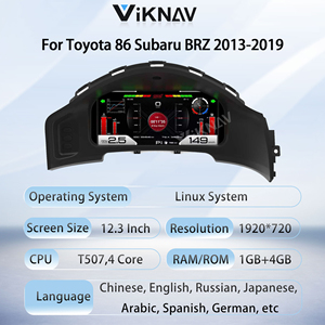 ชุดหน้าปัดดิจิตอลระบบ Linux สำหรับ Toyota 86 Subaru BRZ ปี 2013-2019 หน้าจอ LCD พร้อมพอร์ต USB วัดความเร็วรถยนต์ - Product Image 4
