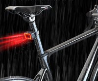 Intelligent millimétrique vague vélo montagne route vélo radar feu arrière haute luminosité avertissement sécurité équitation lumière