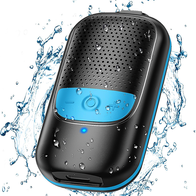 UNLOV 2025 New Portable Outdoor Sports Clip Waterproof Wireless ABS Mini Speaker with Built-in Microphone