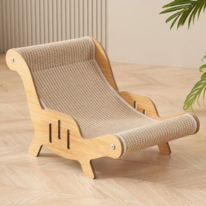 Muebles para Gatos Personalizados, Tabla Rascadora Multifuncional, Sofá de Descanso con Marco de Madera, Sillón Reclinable Dos en Uno, Árbol para Gatos - Product Image 2