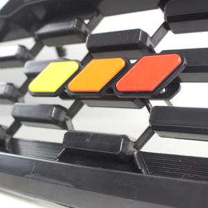 Emblème de calandre de voiture en acrylique transparent laser, badge de calandre ADT bleu dégradé tricolore à 3 grilles - Product Image 6