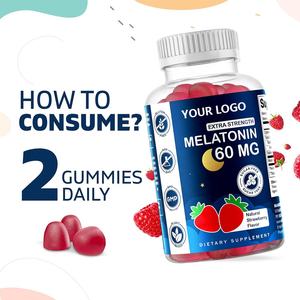 OEM/ODM dapat disesuaikan anak-anak suplemen tidur Gummies 100% obat gratis-potensi tinggi Melatonin Gummies - Product Image 2