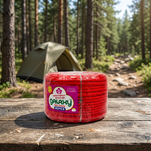 Corde de camping en polyester tressé 8mm-16mm Haute résistance Légère Résistante aux UV Flexible pour le camping et les activités de plein air - Product Image 1