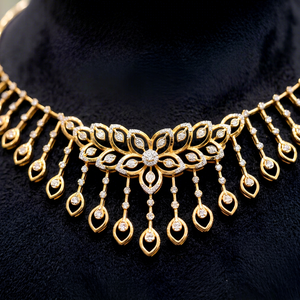 Collier ras du cou en diamant de laboratoire Orion Lumiere, or jaune ou rose 14K 18K, rond DEF VVS VS, pour femme, idéal pour mariage, fête, cadeau, bijoux fins - Product Image 1