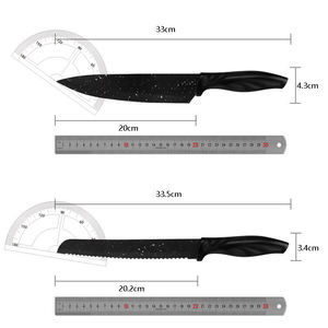 Ensemble de couteaux de chef de luxe de 17 pièces avec lames en acier inoxydable, design écologique, logo personnalisé - Accessoires de cuisine - Product Image 2
