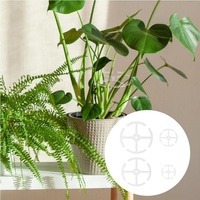 Meilleure vente transfrontalière : Ensemble de pinces en bambou coquille de tortue, support de fixation en plastique pour rhizomes de plantes et anneau de maintien