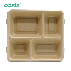 Tùy chỉnh phân hủy sinh học ăn bã mía dùng một lần Hamburger trưa Khay cho takeout Bento hộp - Product Image 2