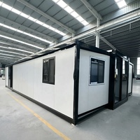 Maison modulaire préfabriquée de luxe, résistante au vent, antisismique, extensible, à installation rapide, 3 chambres, en conteneur
