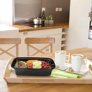 Rectangular Stackable BPA Free Food Grade PP Disposable Meal Prep <b>Containers</b> Lid Microwavable Freezable Dishwashable - Product Image 6
