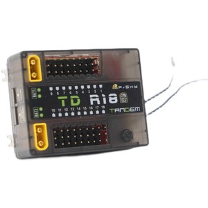 Receptor TD R18 Tandem de Doble Banda 2.4G y 900MHz, Receptor PWM de 18 Canales con Antenas para Ala Fija - Product Image 1