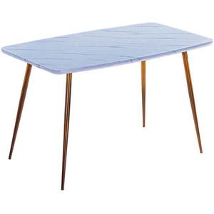 Mesas de Comedor Rectangulares <span class=keywords><strong>Ginza</strong></span> de 8 Plazas, de Metal y Piedra, Estilo Italiano Moderno, Mesas de Lujo con Cubierta de Mármol, Mesa de Comedor Laminada - Product Image 2