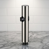 Douchette WC moderne en acier inoxydable écologique avec buse unique, fixation murale pour salle de bain et toilettes