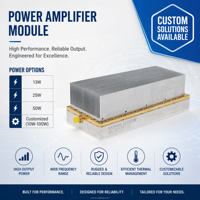 Module amplificateur de puissance personnalisable 13W-100W avec dissipateur thermique 2310-2750MHz, gain 48dB, amplificateur de signal RF pour télécommande sans fil