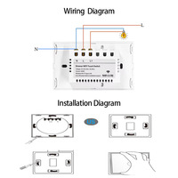 XZJ lampe en verre tactile sans fil maison éclairage mural interrupteur Inteligente Wifi télécommande gradateur interrupteur intelligent