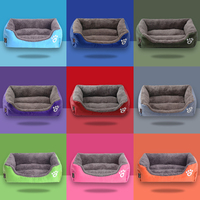 Coussin pour chien en coton personnalisé, tissu Oxford, hiver, rembourrage en polyester amovible et lavable, accessoires pour animaux de compagnie