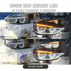 Systèmes d'éclairage automatique pour BMW Série 3 <span class=keywords><strong>E30</strong></span> Facelift Halogène Brouillard <span class=keywords><strong>Feu</strong></span> arrière LED Feux arrière Jaune Feux d'avertissement Nouveau 6000k Bleu - Product Image 3