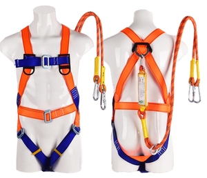 Harnais de sécurité antichute pour arboriculteur, style européen à cinq points, connexion rapide, anneau en D en acier, 300 kg - Product Image 5