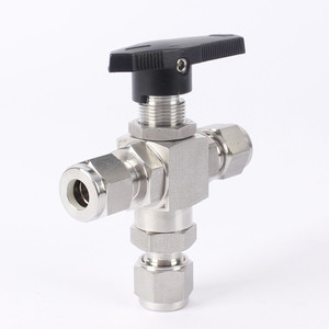 חוט מתכת נירוסטה 3 דרך שסתום כדור ידני 6000psi oem מכשיר - Product Image 1