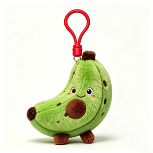 Peluche de plátano, llavero de fruta, bonito llavero de peluche, peluche de fruta verde - Product Image 5