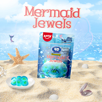 Amos Mermaid Jewels Shell Centres remplis de liquide Gelée à saveur de fruits 3d Gummy Candy