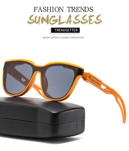 Verano nueva llegada mujeres avanzadas estilo europeo marco completo deporte montar anomalía marco cuadrado gafas de sol para exteriores - Product Image 4