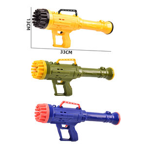 Juguete Eléctrico para Niños al Aire Libre, Pistola de Burbujas Unisex con Forma de Cohete, con 21 Agujeros, Lanzador de Burbujas con Luz, Fabricada en Plástico Resistente - Product Image 3