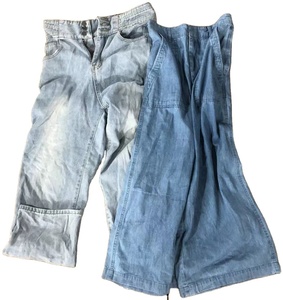Wholesale Second-Hand Women's Denim Jeans Pants Wide Leg for Summer Wear Clothing in <strong>Bulk</strong> Ukay Ukay Bales <strong>Apparel</strong> Stock UK - Product Image 5