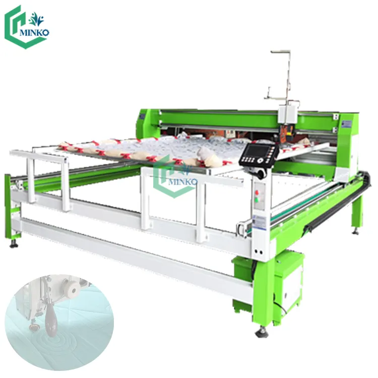 Computer single needle comforter quilting machine long arm one head mattress duvet quilting sewing machine