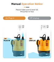 Pompe submersible électrique portable 220V 50Hz pour eaux usées et drainage de bassin avec interrupteur à flotteur