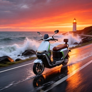 Moto électrique 1500W avec moteur brushless à moyeu arrière, batterie lithium/plomb-acide 60V/72V, freins à disque, vélo de route, vélo électrique d'usine - Product Image 1