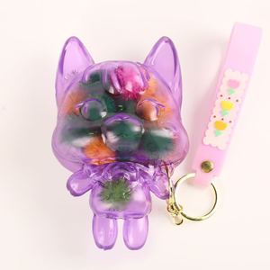 Onr New Novelty Soft Squishy Silicone Plastic 14cm Big Head Frankencat Cartoon Stress Relieving Transport Key Chain Toys - Product Image 6