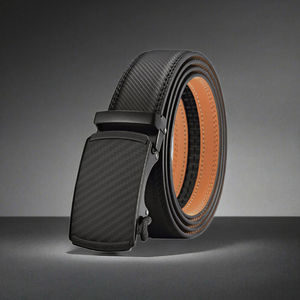 Ceinture en cuir de vache imperméable élégante et stylée pour homme, à boucle automatique, pour tenue décontractée ou professionnelle, boucle en alliage, vente chaude en usine - Product Image 2