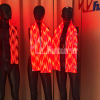 Écharpe à affichage LED à pixels, rechargeable, avec contrôle Bluetooth, pour carnaval, spectacle sur scène, concert, boîte de nuit, défilé, costume de fête