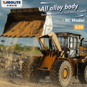 <span class=keywords><strong>Huina</strong></span> Kabolite <span class=keywords><strong>K966</strong></span> 1:16 Chargeuse sur pneus hydraulique sans balais, modèle de camion télécommandé RC, jouet bulldozer en alliage moulé sous pression - Product Image 1