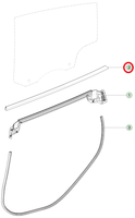 BAINEL pour TESLA Model Y Porte arrière gauche extérieure 2021-2025 OE 1495720-00-D 1495720-40-E