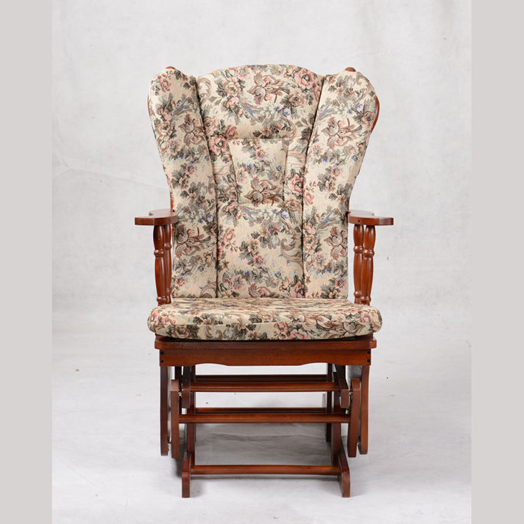 Brown+florid Cushion